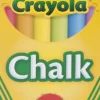 Crayola 12 Coloured Chalk Sticks Hot