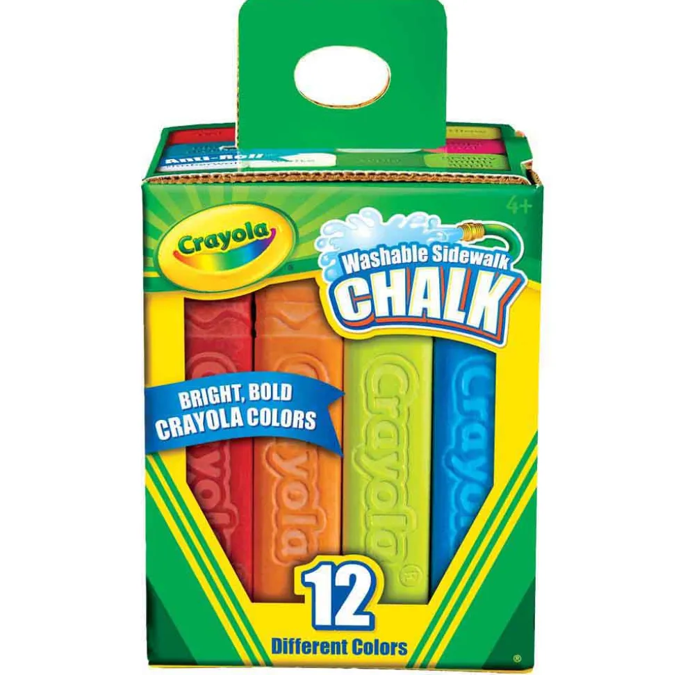 Crayola 12 Pack Sidewalk Chalk Boxed Cheap