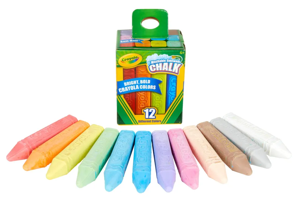 Crayola 12 Pack Sidewalk Chalk Boxed Cheap