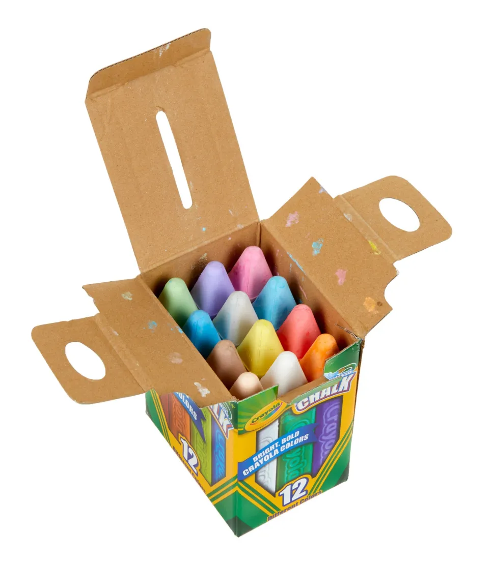 Crayola 12 Pack Sidewalk Chalk Boxed Cheap