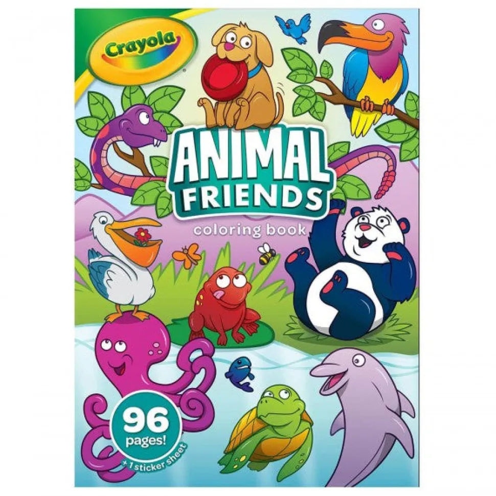 Crayola Animal Friends 96 Page Colouring Book Fashion
