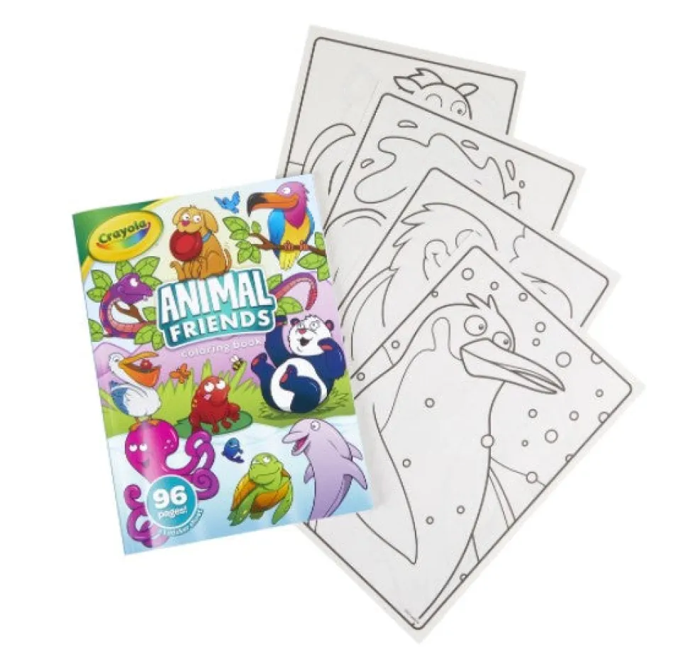 Crayola Animal Friends 96 Page Colouring Book Fashion