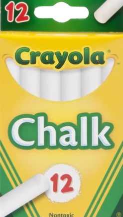 Crayola Chalk 12 Sticks White. Discount