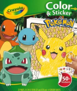 Crayola Color & Sticker Book Pokemon Discount