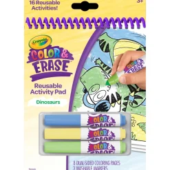 Crayola Colour & Erase Reusable Activity Pad - Dinosaurs Discount