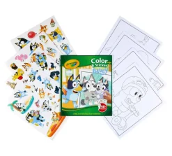 Crayola Colour & Sticker Book Bluey New