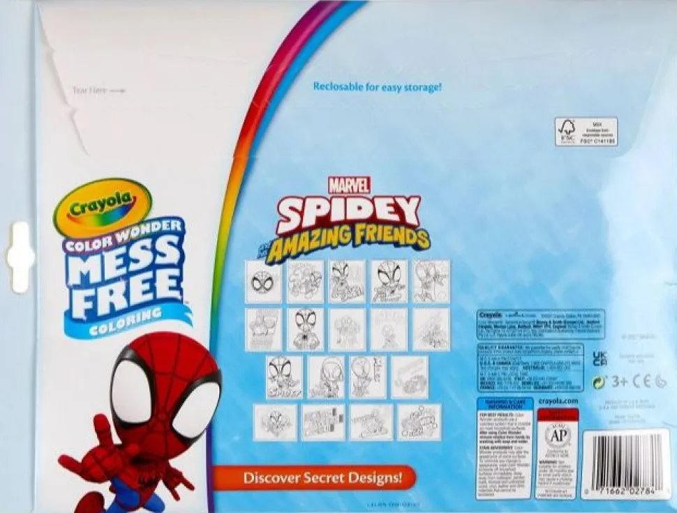 Crayola Colour Wonder Mess Free Colouring Marvel Spidey And His Amazing Friends Discount