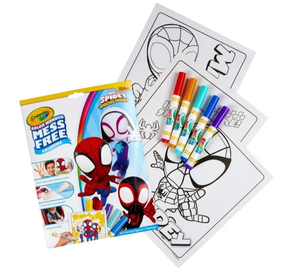 Crayola Colour Wonder Mess Free Colouring Marvel Spidey And His Amazing Friends Discount