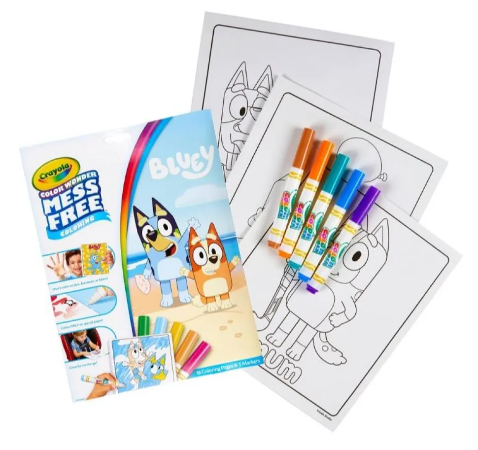 Crayola Colour Wonder Mess Free Colouring Bluey Cheap