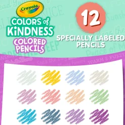 Crayola Colours Of Kindness Coloured Pencils 12 Pack Clearance