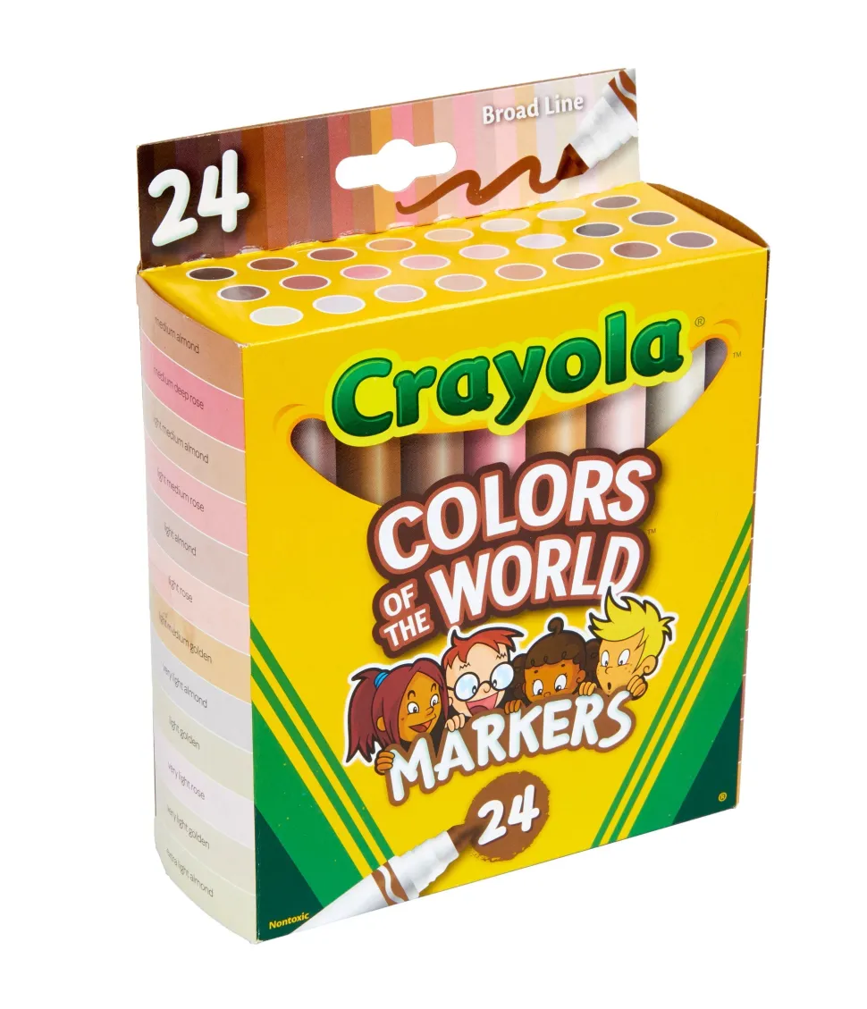 Crayola Colours Of The World Markers 24 Pack Fashion