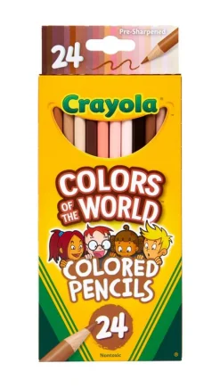 Crayola Colours Of The World Coloured Pencils 24 Pack Fashion