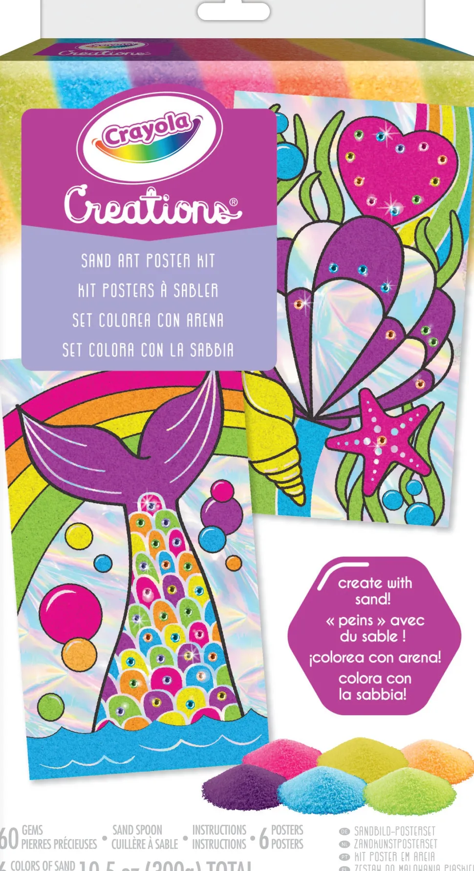 Crayola Creations Sand Art Poster Kit New