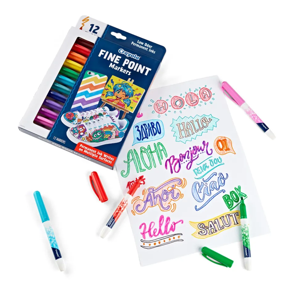 Crayola Doodle & Draw Fine Point Markers 12 Pack Cheap