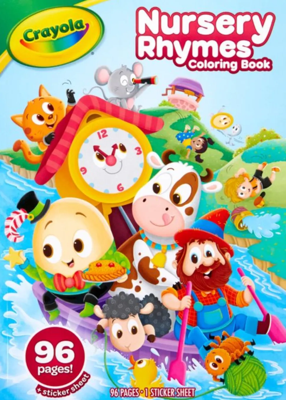 Crayola Nursery Rhymes Colouring Book 96 Pages Hot