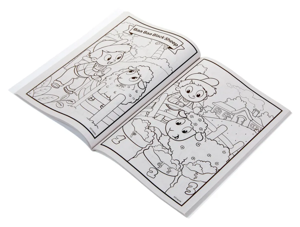 Crayola Nursery Rhymes Colouring Book 96 Pages Hot