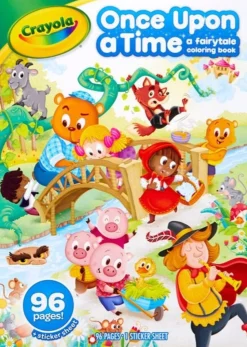 Crayola Once Upon A Time A Fairytale Colouring Book 96 Pages Cheap