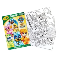 Crayola PAW Patrol Mighty Pups Charged Up Giant Colouring Pages Clearance