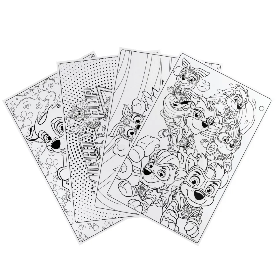 Crayola PAW Patrol Mighty Pups Charged Up Giant Colouring Pages Clearance