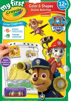 Crayola PAW Patrol My First Colour & Shapes Sticker Activity Book Discount