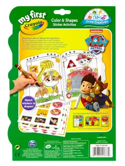 Crayola PAW Patrol My First Colour & Shapes Sticker Activity Book Discount