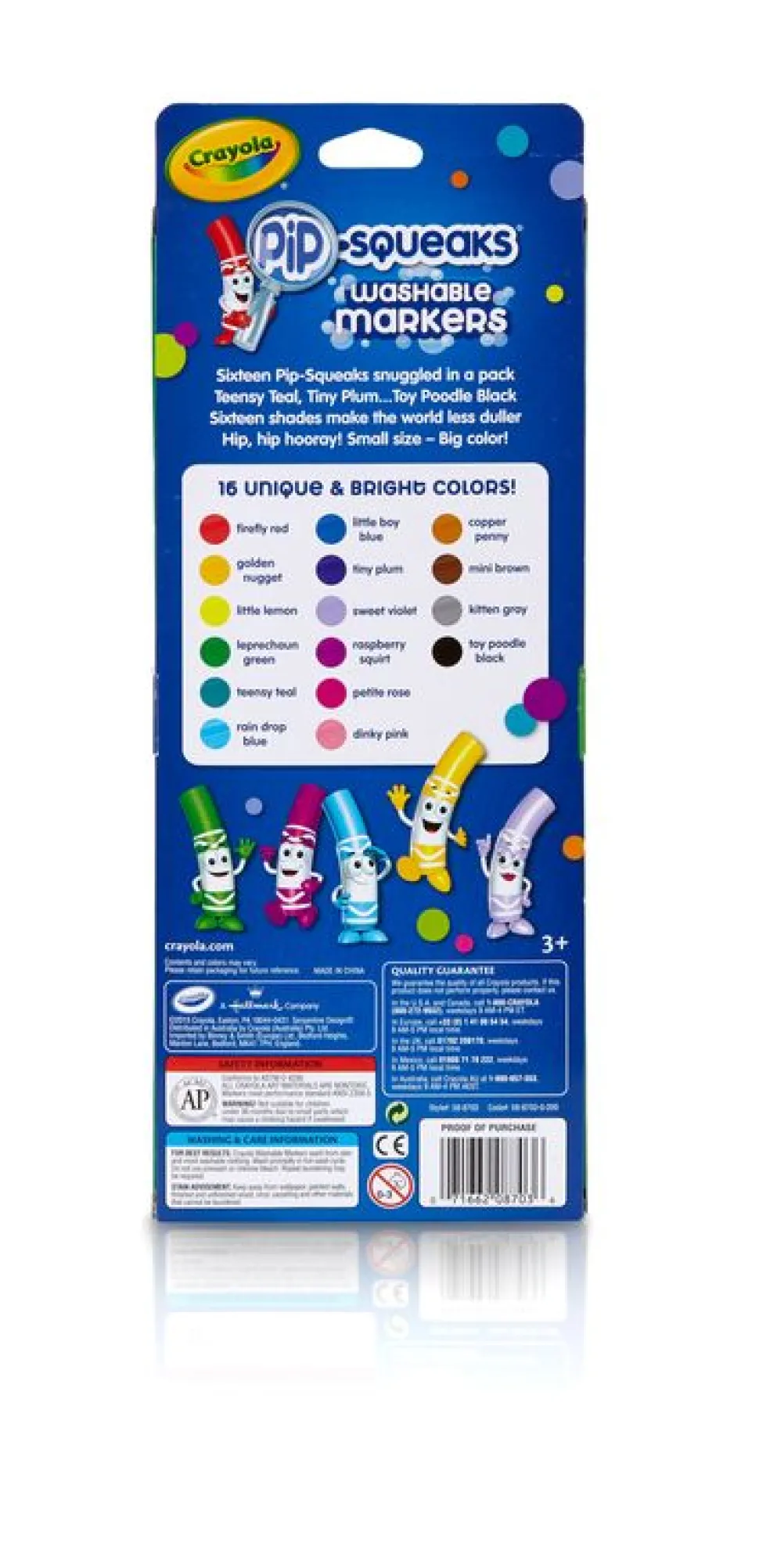 Crayola Pipsqueaks 16 Pack Washable Markers Clearance