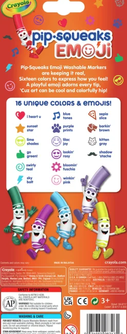 Crayola Pipsqueaks Emoji Markers 16 Pack Store