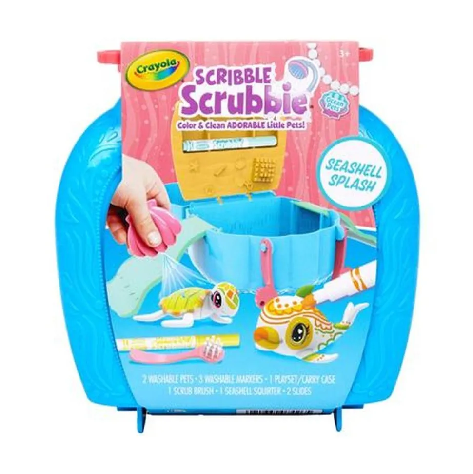 Crayola Scribble Scrubbie Seashell Splash Kit Fashion