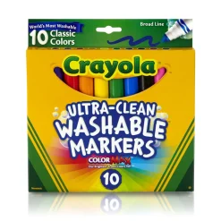 Crayola Ultra-Clean Washable Markers 10 Pack Hot