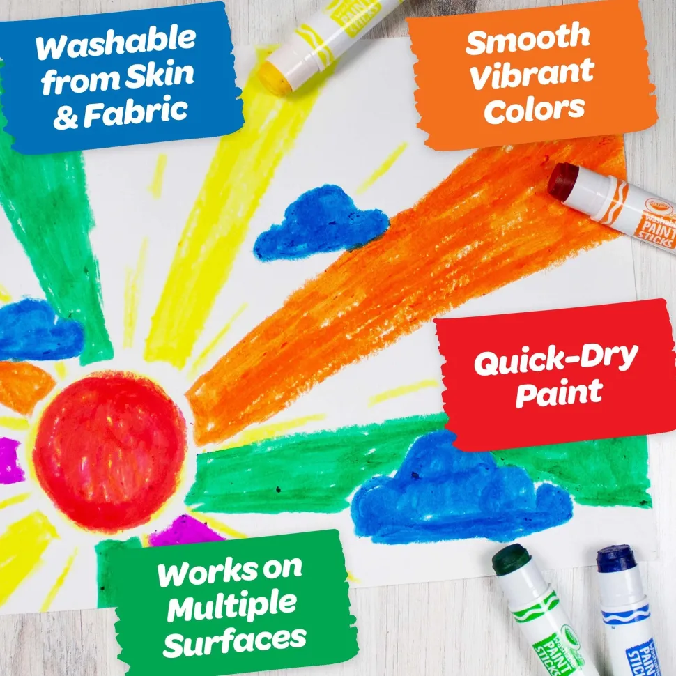 Crayola Washable Paint Sticks 6 Pack Online