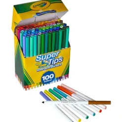 Crayola Washable Super Tip Markers 100 Pack Store