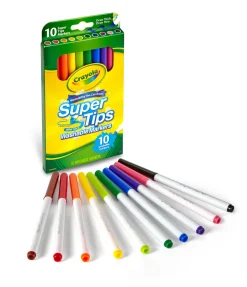 Crayola Washable Super Tip Markers 10 Pack Online