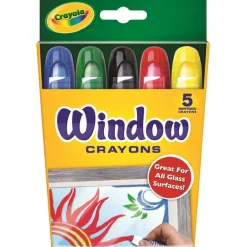 Crayola Washable Window Crayons 5 Pack Store