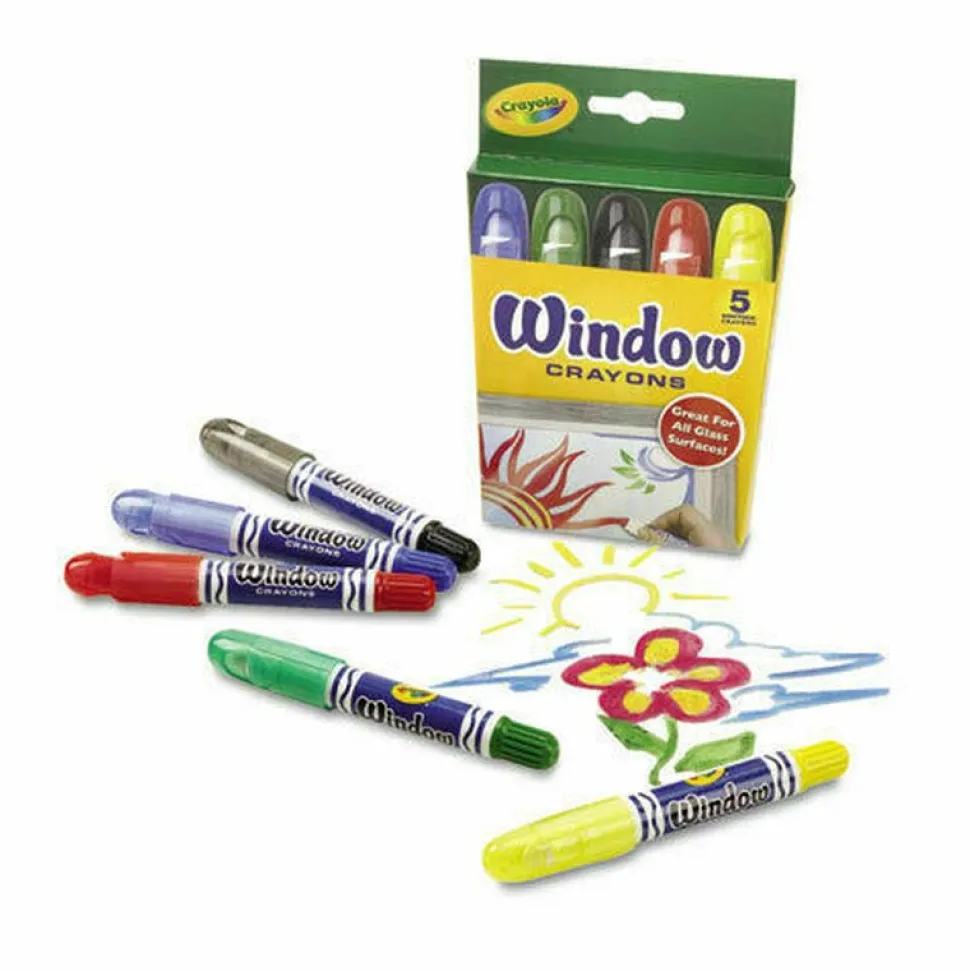 Crayola Washable Window Crayons 5 Pack Store