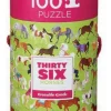 Crocodile Creek Croc Creek 100Pc 36 Animal Puzzle Horses Clearance