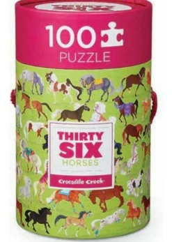 Crocodile Creek Croc Creek 100Pc 36 Animal Puzzle Horses Clearance