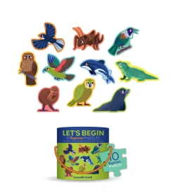 Crocodile Creek Croc Creek 2Pc Lets Begin Canister: Nz Animals Clearance