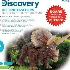 Discovery Triceratops Remote Control Pet Creature Best Sale