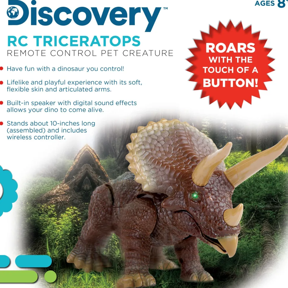 Discovery Triceratops Remote Control Pet Creature Best Sale