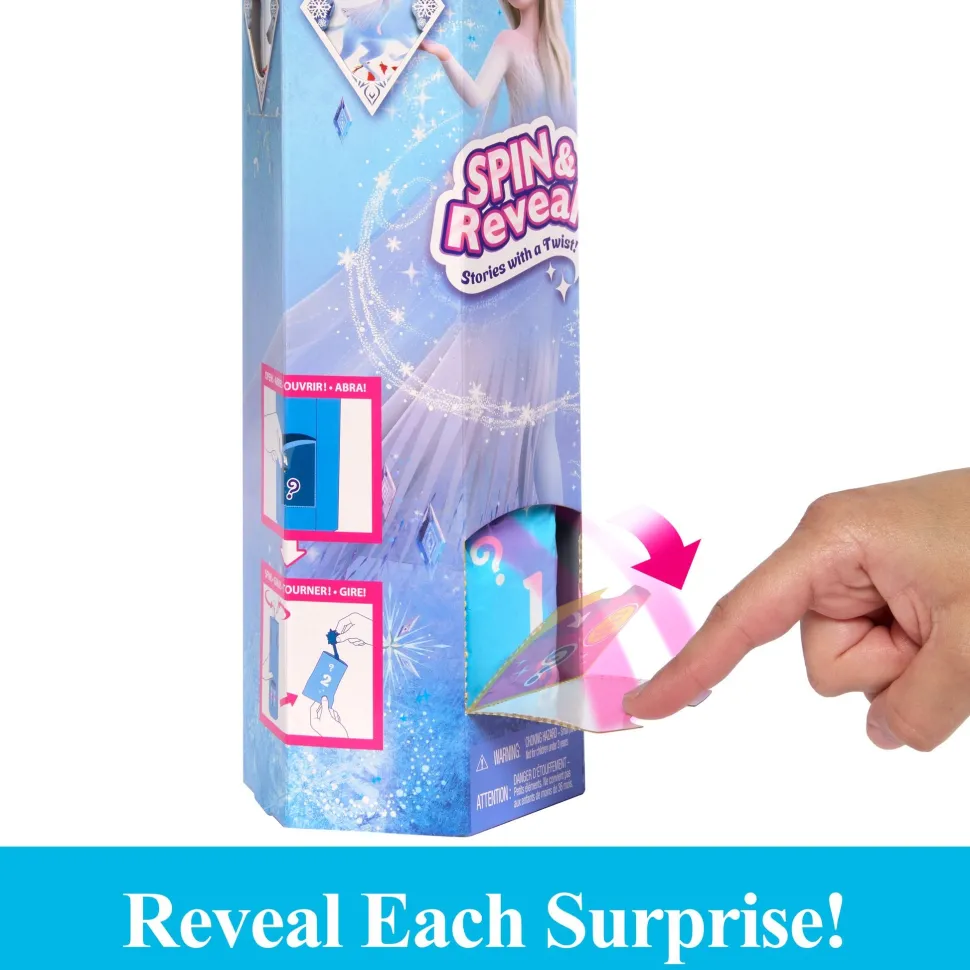 Disney Frozen Spin & Reveal Elsa Doll New