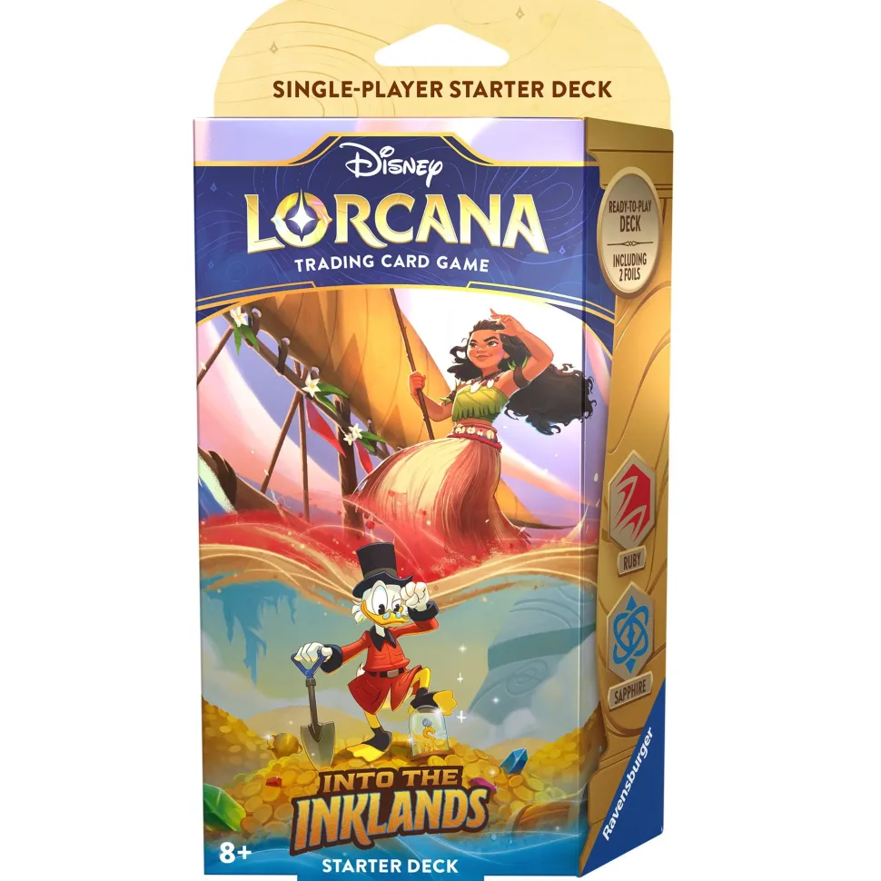 Lorcana Disney TCG S3 Into The Inklands Starter Deck – Ruby & Sapphire Flash Sale