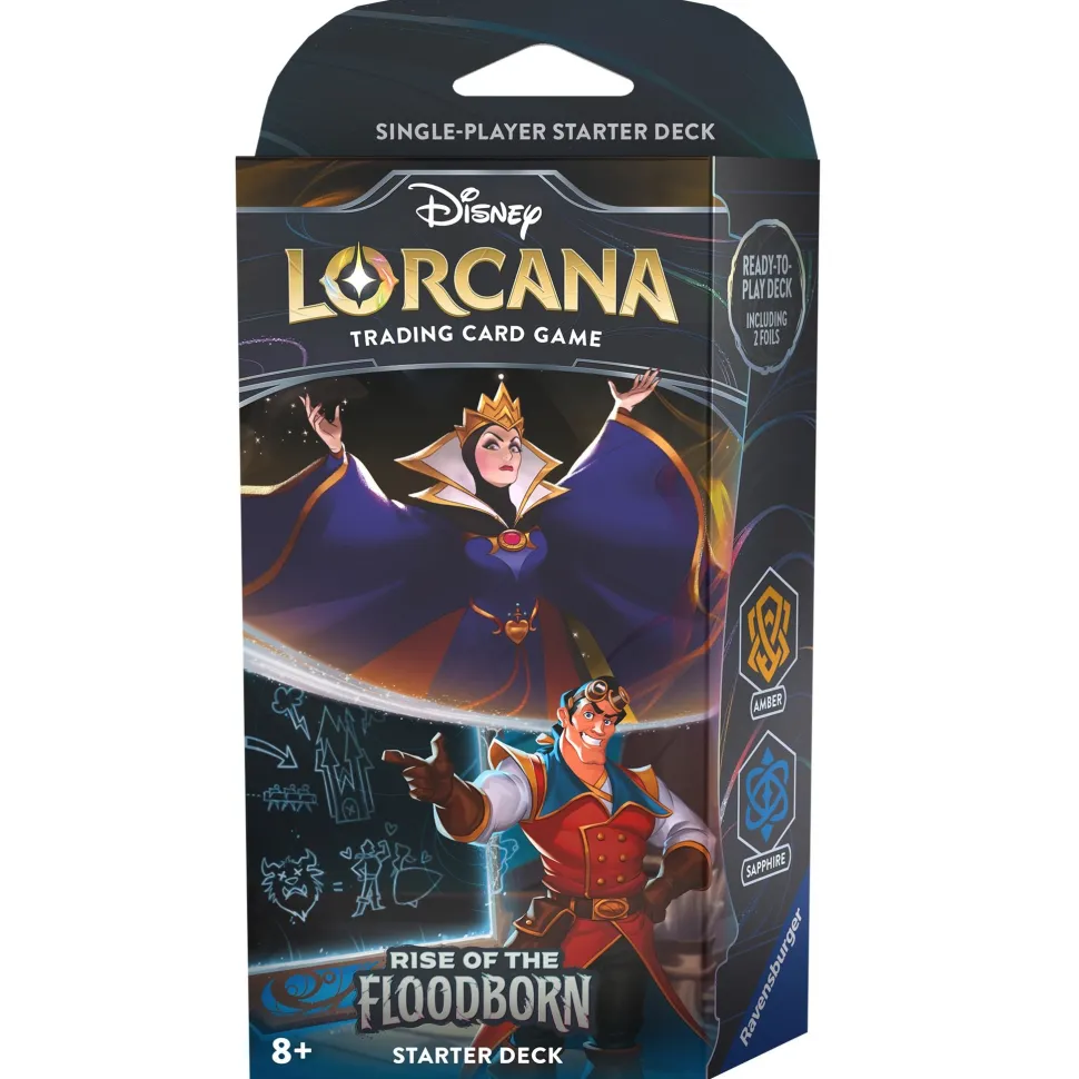 Lorcana Disney TCG S2 Rise Of Floodborn Starter Deck – Amber & Sapphire Outlet