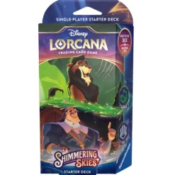 Lorcana Disney TCG S5 Shimmering Skies Starter Deck – Emerald & Steel Outlet