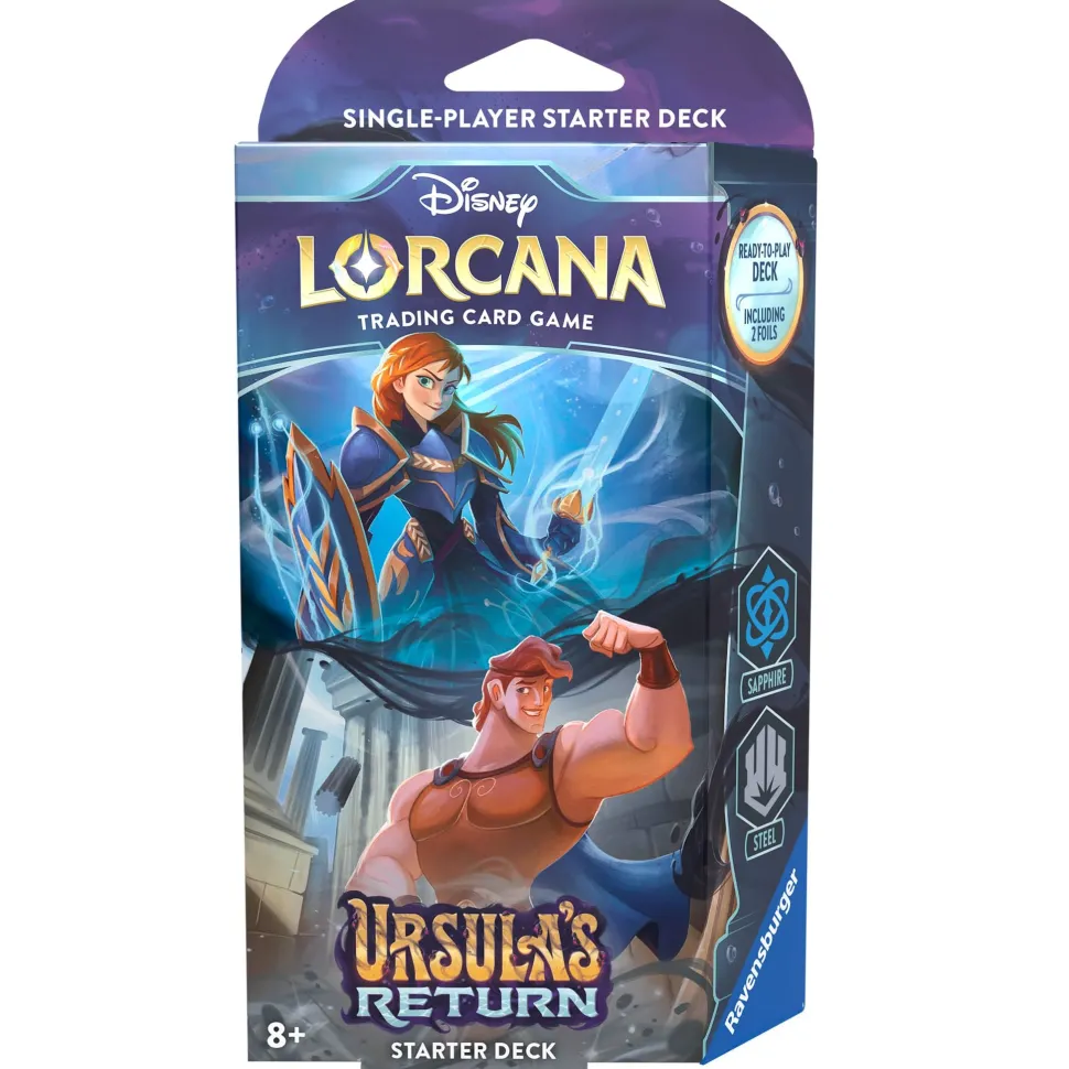 Lorcana Disney TCG S4 Ursula's Return Starter Deck – Sapphire & Steel Hot