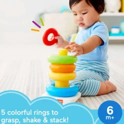 Fisher-Price Baby's First Blocks Rock-A-Stack Store