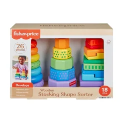 Fisher-Price Wood Stacking Shape Sorter Shop