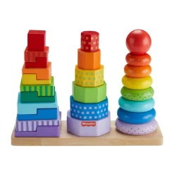 Fisher-Price Wood Stacking Shape Sorter Shop