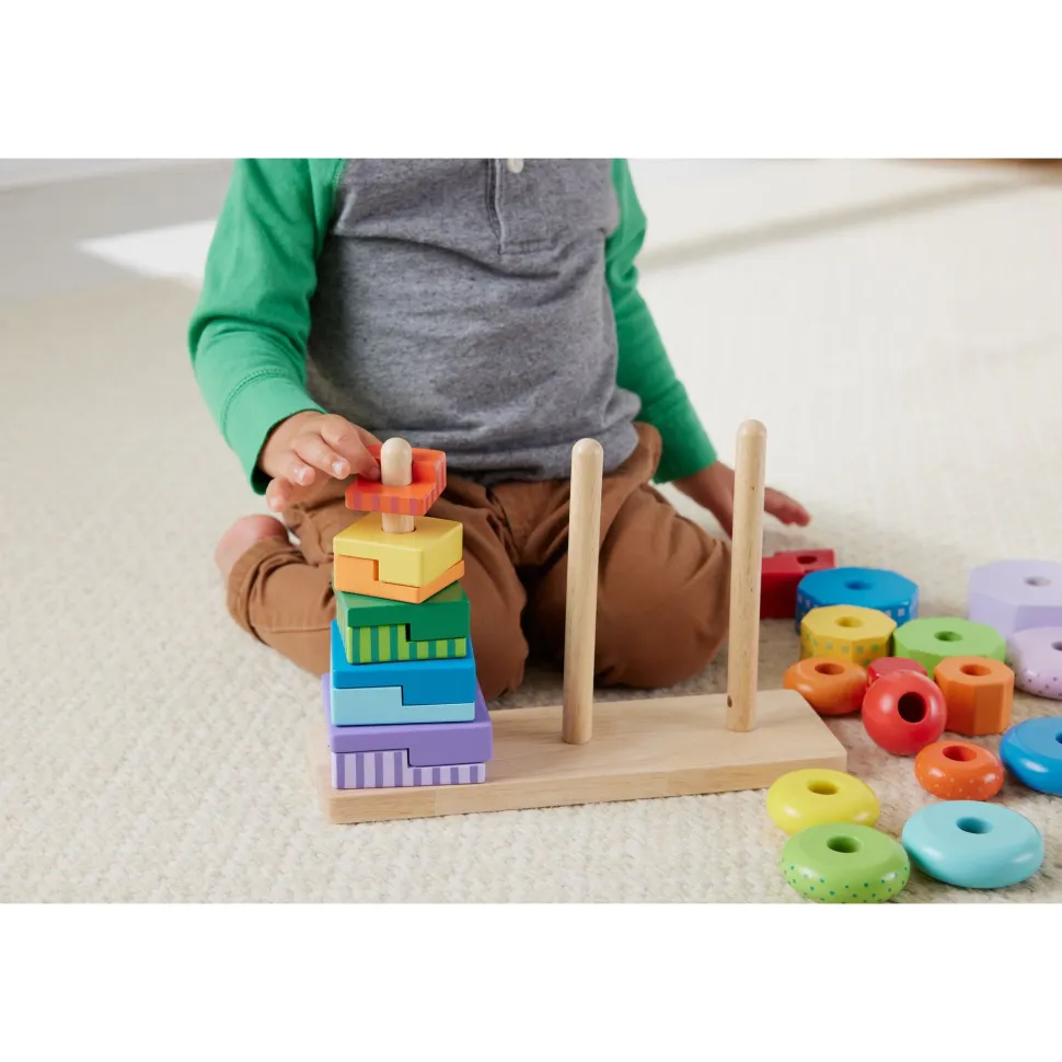 Fisher-Price Wood Stacking Shape Sorter Shop