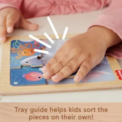 Fisher-Price Wooden Jigsaw Puzzle - Deep Sea Animals Flash Sale