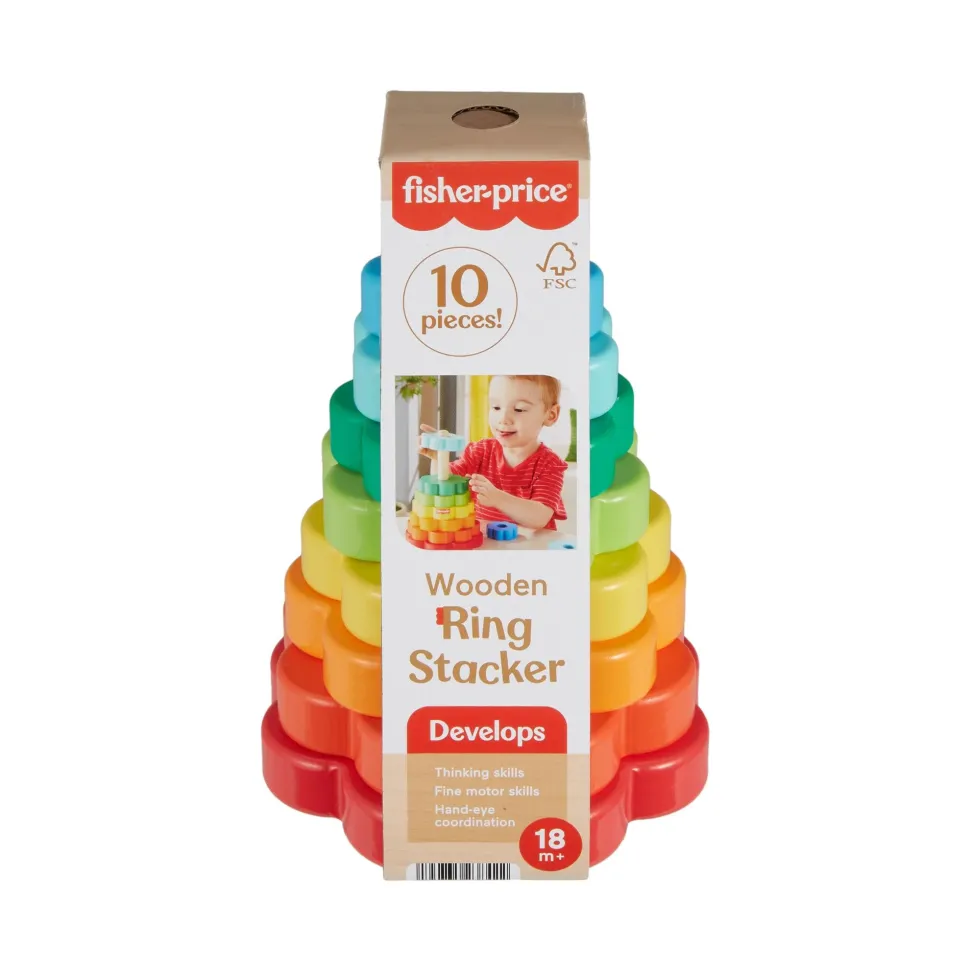 Fisher-Price Wooden Ring Stacker Best Sale